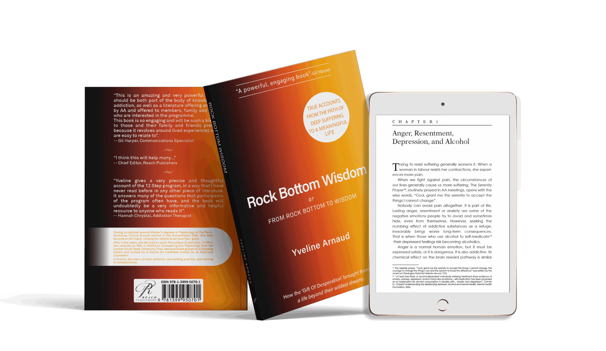 Rock Bottom Wisdom - Hardcover, Paperback and Kindle Edition.